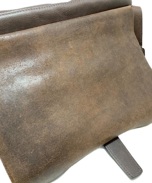 dan genten（ダン ゲンテン）dan genten (ダン ゲンテン) レザーショルダーバッグ ブラウンの古着・服飾アイテム