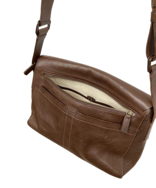 dan genten（ダン ゲンテン）dan genten (ダン ゲンテン) レザーショルダーバッグ ブラウンの古着・服飾アイテム