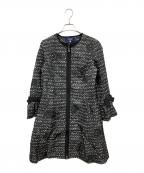 M'S GRACYエムズグレイシー）の古着「カメリア柄 中綿 コート」｜グレー