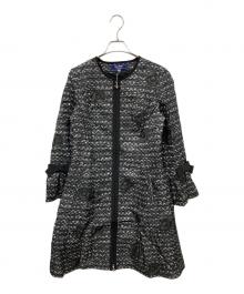 M'S GRACY（エムズグレイシー）の古着「カメリア柄 中綿 コート」｜グレー