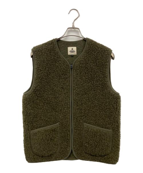 COLD BREAKER（コールド ブレーカー）cold breaker (コールド ブレーカー) ボアベスト オリーブ サイズ:Sの古着・服飾アイテム