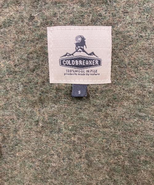 COLD BREAKER（コールド ブレーカー）cold breaker (コールド ブレーカー) ボアベスト オリーブ サイズ:Sの古着・服飾アイテム