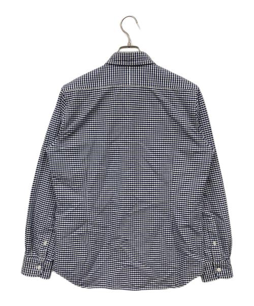 NIGEL CABOURN（ナイジェルケーボン）NIGEL CABOURN (ナイジェルケーボン) BRITISH OFFICERS SHIRT ホワイト×ネイビー サイズ:48の古着・服飾アイテム