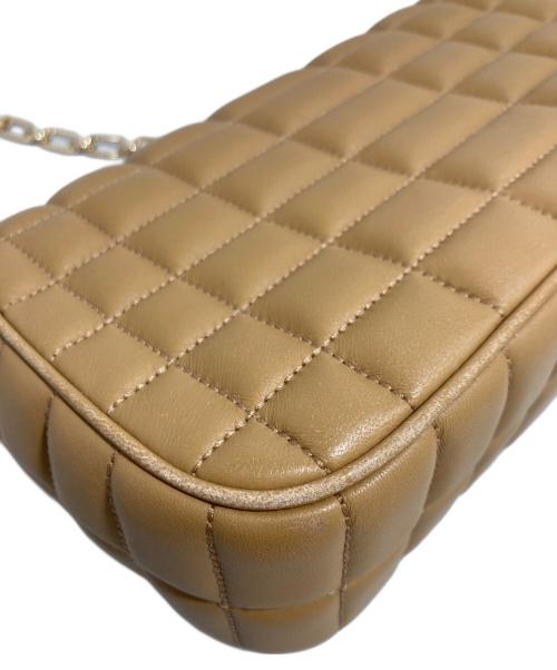 MICHAEL KORS（マイケル・コース）MICHAEL KORS (マイケル・コース) トライベッカチェーンショルダーバッグ ベージュの古着・服飾アイテム