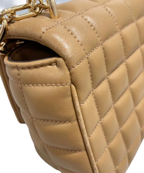 MICHAEL KORS（マイケル・コース）MICHAEL KORS (マイケル・コース) トライベッカチェーンショルダーバッグ ベージュの古着・服飾アイテム