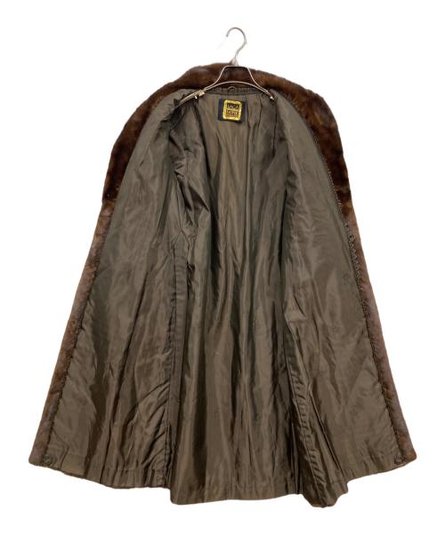 SAGA MINK（サガミンク）SAGA MINK (サガミンク) 毛皮ロングコート ブラウン サイズ:11の古着・服飾アイテム