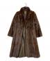 SAGA MINK（サガミンク）の古着「毛皮ロングコート」｜ブラウン