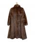 SAGA MINK (サガミンク) 毛皮ロングコート ブラウン サイズ:11：30000円