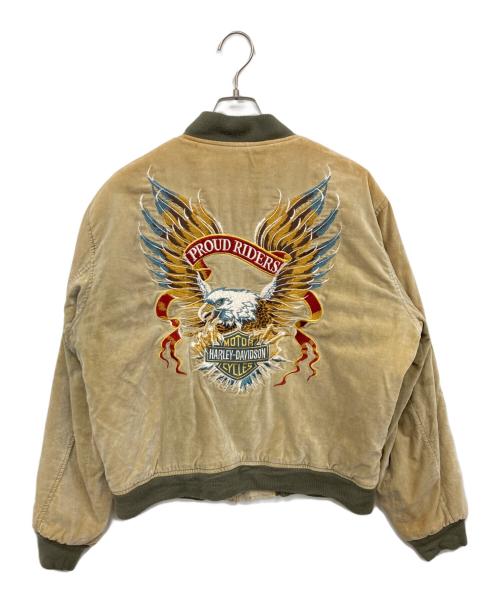 HARLEY-DAVIDSON（ハーレーダビッドソン）HARLEY-DAVIDSON (ハーレーダビッドソン) ベロアスカジャン サイズ:Mの古着・服飾アイテム
