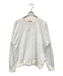 DIESEL（ディーゼル）の古着「エンボスロゴスウェット」｜ホワイト