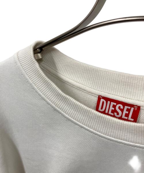 DIESEL（ディーゼル）DIESEL (ディーゼル) エンボスロゴスウェット ホワイト サイズ:Lの古着・服飾アイテム