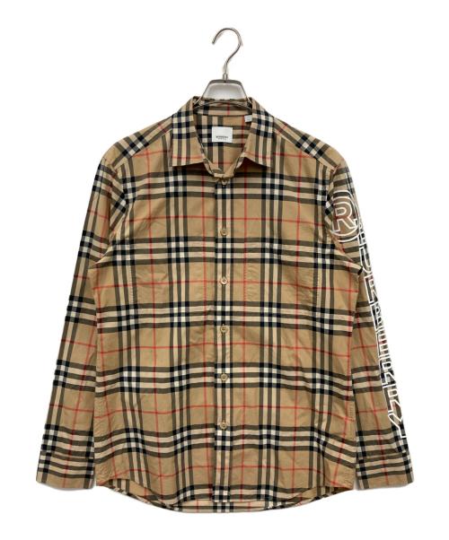 BURBERRY（バーバリー）BURBERRY (バーバリー) ノヴァチェックシャツ ブラウン サイズ:Mの古着・服飾アイテム