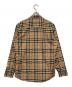 BURBERRY (バーバリー) ノヴァチェックシャツ ブラウン サイズ:M：25000円