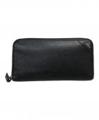 PRADAプラダ）の古着「ラウンドファスナー財布」｜ブラック