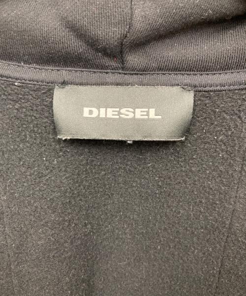 DIESEL（ディーゼル）DIESEL (ディーゼル) 切替パーカー ブラック サイズ:Mの古着・服飾アイテム
