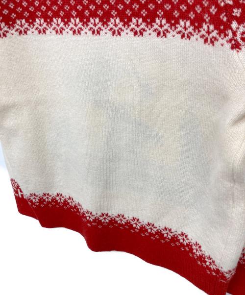 COACH（コーチ）COACH (コーチ) PEANUTS (ピーナッツ) ニット レッド×ベージュ サイズ:Sの古着・服飾アイテム