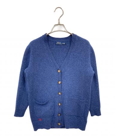 未使用品✨ポロラルフローレン　ニットカーディガン　ガウン　羽織　カシミヤ混　紺 中古・古着通販】POLO RALPH LAUREN (ポロ・ラルフローレン) カシミヤ
