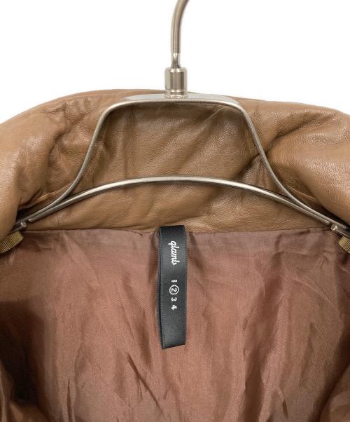 glamb（グラム）glamb (グラム) ラムレザー中綿ジャケット ブラウン サイズ:2の古着・服飾アイテム