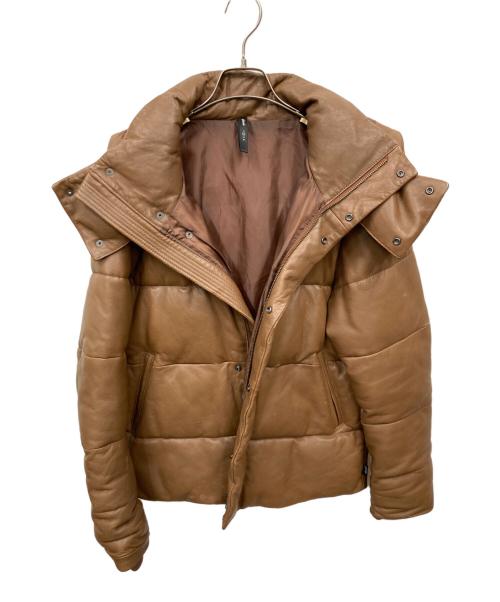 glamb（グラム）glamb (グラム) ラムレザー中綿ジャケット ブラウン サイズ:2の古着・服飾アイテム