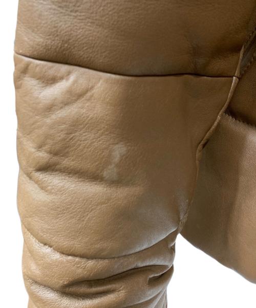 glamb（グラム）glamb (グラム) ラムレザー中綿ジャケット ブラウン サイズ:2の古着・服飾アイテム