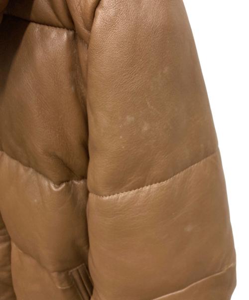 glamb（グラム）glamb (グラム) ラムレザー中綿ジャケット ブラウン サイズ:2の古着・服飾アイテム