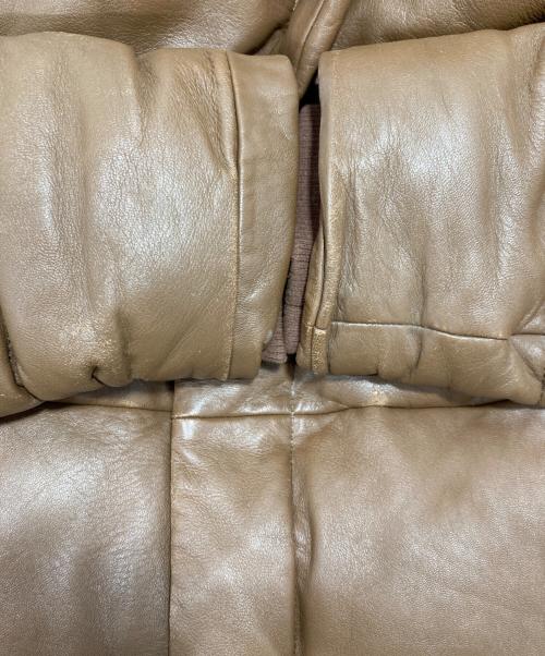 glamb（グラム）glamb (グラム) ラムレザー中綿ジャケット ブラウン サイズ:2の古着・服飾アイテム