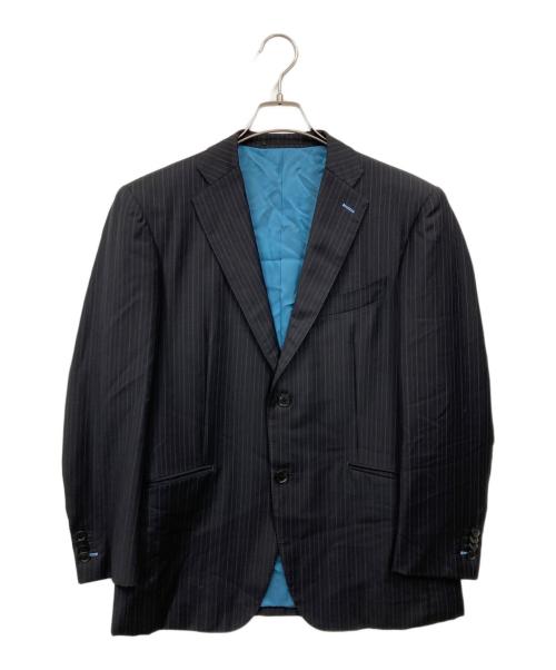 ERMENEGILDO ZEGNA（エルメネジルド・ゼニア）ERMENEGILDO ZEGNA (エルメネジルド・ゼニア) セットアップスーツ ネイビー サイズ:　の古着・服飾アイテム