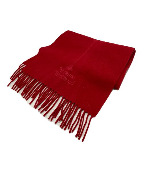 Vivienne Westwood（ヴィヴィアンウエストウッド）Vivienne Westwood (ヴィヴィアンウエストウッド) マフラー レッドの古着・服飾アイテム