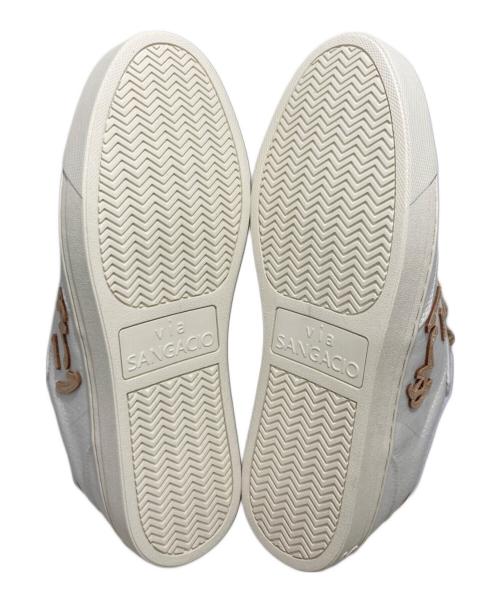 Sangacio（サンガッチョ）SANGACIO (サンガッチョ) ローカットスニーカー ホワイト サイズ:26.5の古着・服飾アイテム