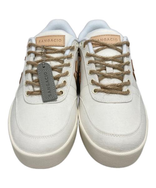 Sangacio（サンガッチョ）SANGACIO (サンガッチョ) ローカットスニーカー ホワイト サイズ:26.5の古着・服飾アイテム