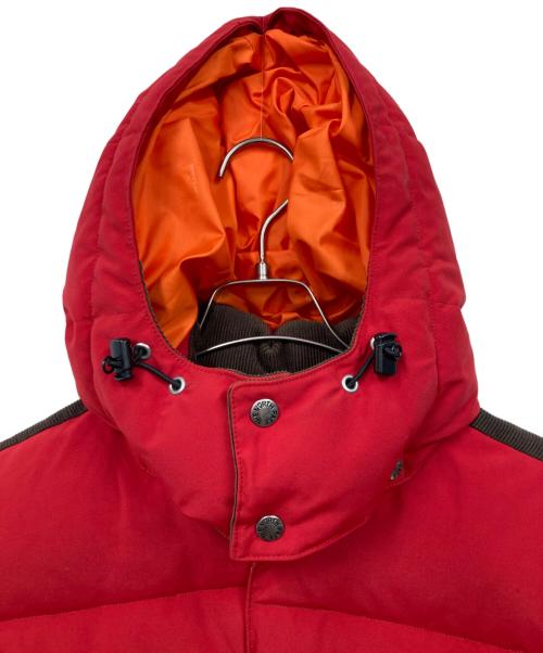THE NORTH FACE（ザ ノース フェイス）THE NORTH FACE eYe COMME des GARCONS JUNYAWATANABE MAN (アイ コム デ ギャルソン ジュンヤ ワタナベ マン) エルボーパッチダウンジャケット レッド サイズ:Lの古着・服飾アイテム