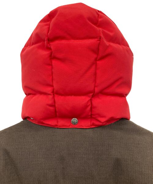 THE NORTH FACE（ザ ノース フェイス）THE NORTH FACE eYe COMME des GARCONS JUNYAWATANABE MAN (アイ コム デ ギャルソン ジュンヤ ワタナベ マン) エルボーパッチダウンジャケット レッド サイズ:Lの古着・服飾アイテム