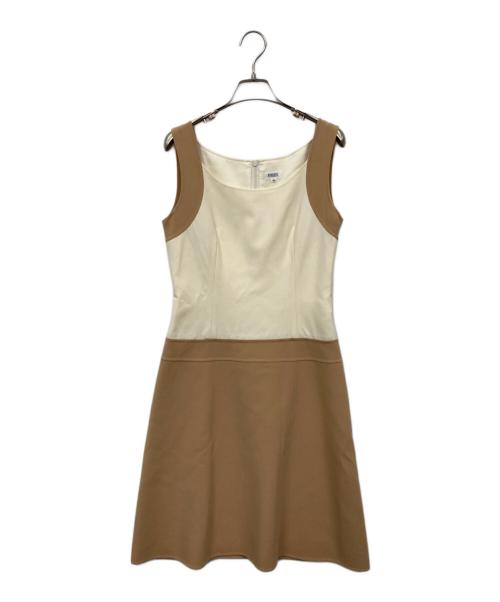 FOXEY（フォクシー）FOXEY (フォクシー) ワンピース ベージュ サイズ:40の古着・服飾アイテム