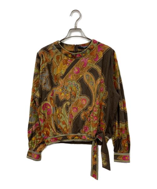 LEONARD（レオナール）LEONARD (レオナール) カットソー ブラウン サイズ:Mの古着・服飾アイテム