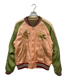 PHERROW'S 匠（フェローズ タクミ）の古着「スカジャン」｜黄緑×ピンク