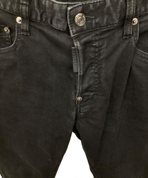 DSQUARED2（ディースクエアード）DSQUARED2 (ディースクエアード) スキニーデニムパンツ ブラック サイズ:46の古着・服飾アイテム