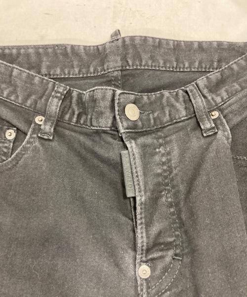 DSQUARED2（ディースクエアード）DSQUARED2 (ディースクエアード) スキニーデニムパンツ ブラック サイズ:46の古着・服飾アイテム