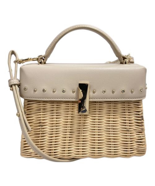 CELFORD（セルフォード）CELFORD (セルフォード) ビジューXスタッズシーズナルバッグ ベージュの古着・服飾アイテム