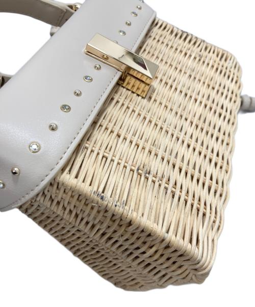 CELFORD（セルフォード）CELFORD (セルフォード) ビジューXスタッズシーズナルバッグ ベージュの古着・服飾アイテム