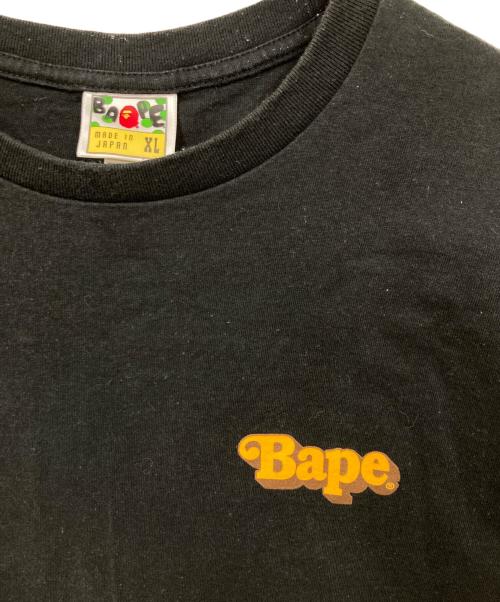 A BATHING APE（ア ベイシング エイプ）A BATHING APE (ア ベイシング エイプ) Tシャツ ブラック サイズ:XLの古着・服飾アイテム