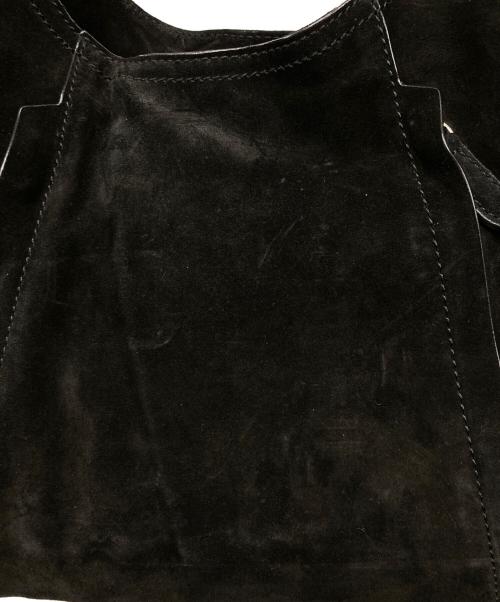 RALPH LAUREN（ラルフローレン）RALPH LAUREN (ラルフローレン) スエードハンドバッグ ブラックの古着・服飾アイテム