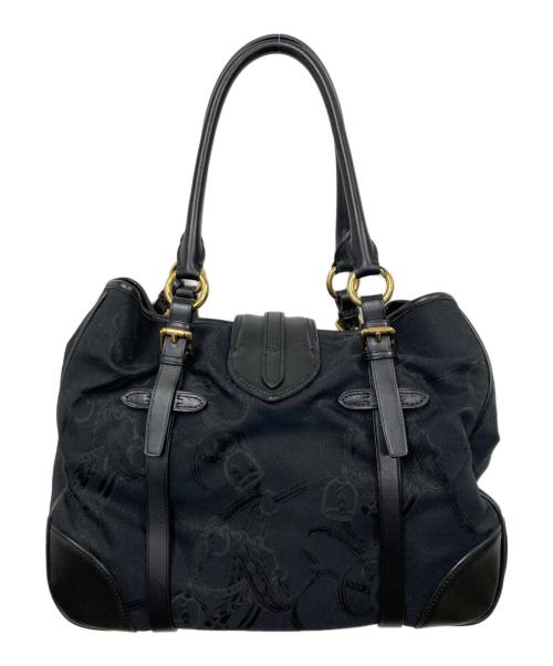 RALPH LAUREN（ラルフローレン）RALPH LAUREN (ラルフローレン) ハンドバッグ ブラックの古着・服飾アイテム