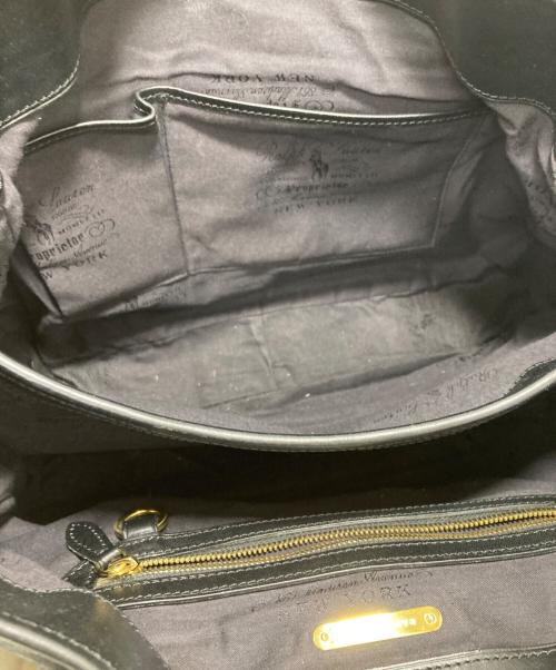 RALPH LAUREN（ラルフローレン）RALPH LAUREN (ラルフローレン) ハンドバッグ ブラックの古着・服飾アイテム