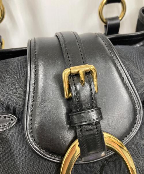 RALPH LAUREN（ラルフローレン）RALPH LAUREN (ラルフローレン) ハンドバッグ ブラックの古着・服飾アイテム