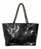 CHANELシャネル）の古着「トリプルココマークトートバッグ」｜ブラック