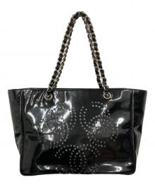 CHANEL（シャネル）の古着「トリプルココマークトートバッグ」｜ブラック