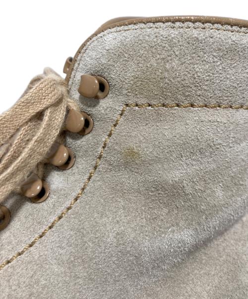 Alden（オールデン）ALDEN (オールデン) J.CREW (ジェイクルー) スウェードプレーントゥブーツ アイボリー サイズ:8の古着・服飾アイテム