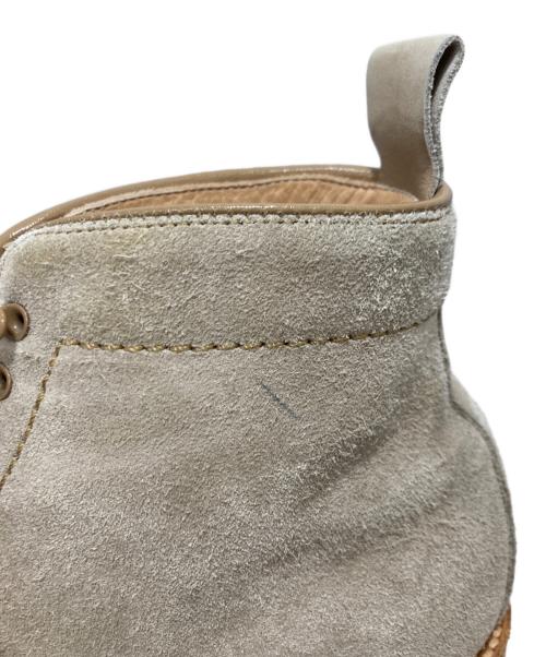 Alden（オールデン）ALDEN (オールデン) J.CREW (ジェイクルー) スウェードプレーントゥブーツ アイボリー サイズ:8の古着・服飾アイテム