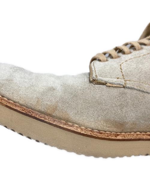 Alden（オールデン）ALDEN (オールデン) J.CREW (ジェイクルー) スウェードプレーントゥブーツ アイボリー サイズ:8の古着・服飾アイテム