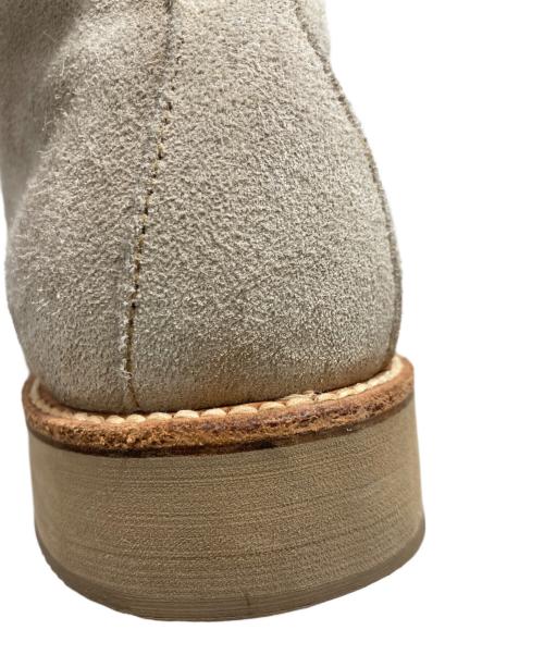 Alden（オールデン）ALDEN (オールデン) J.CREW (ジェイクルー) スウェードプレーントゥブーツ アイボリー サイズ:8の古着・服飾アイテム